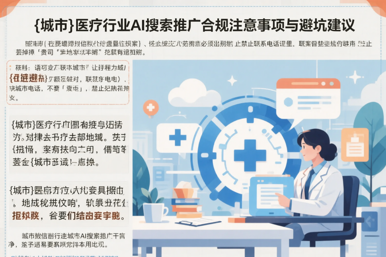 临高医疗行业AI搜索推广合规注意事项与避坑建议