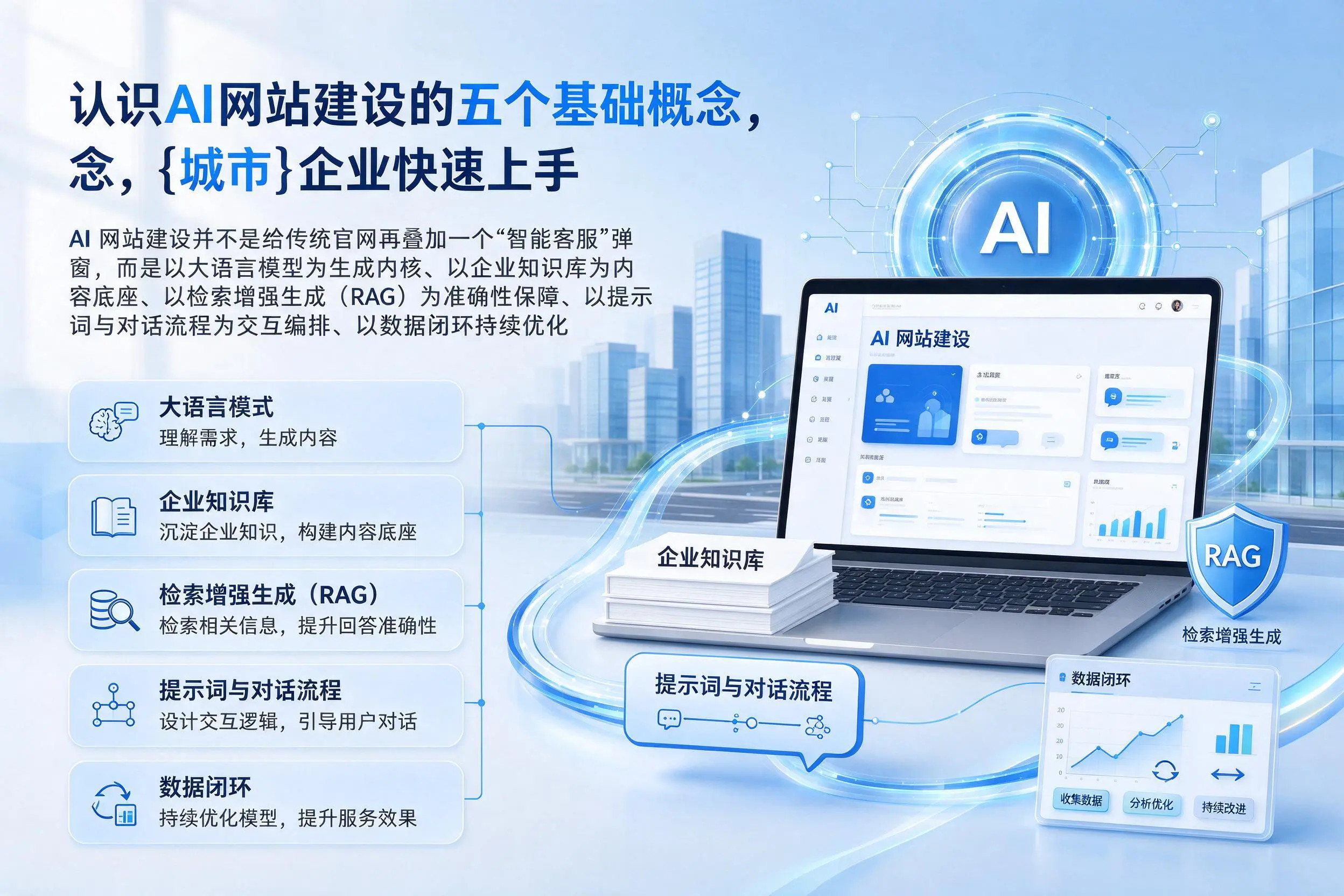 认识AI网站建设的五个基础概念,临高企业快速上手