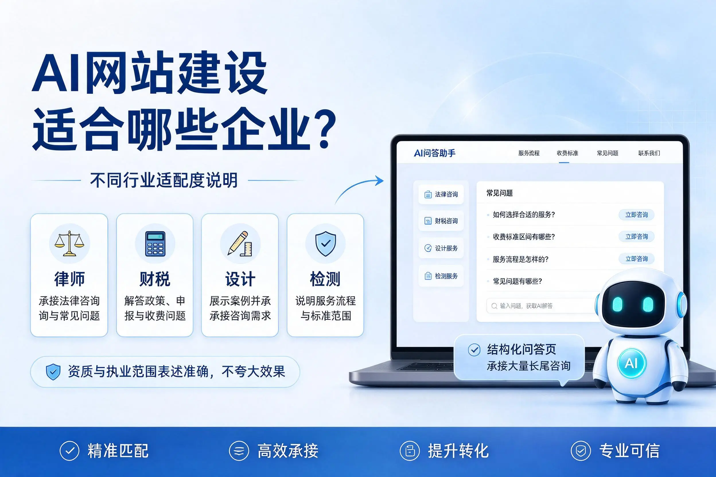 AI网站建设适合哪些企业？临高不同行业适配度说明