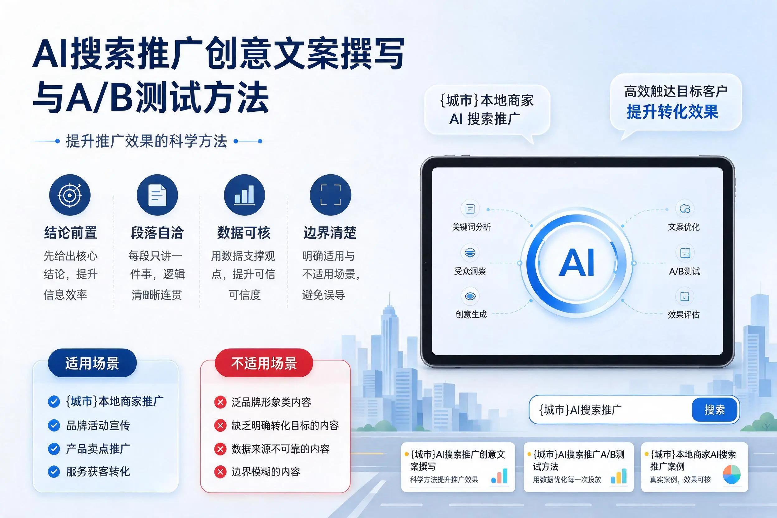 临高AI搜索推广创意文案撰写与A/B测试方法